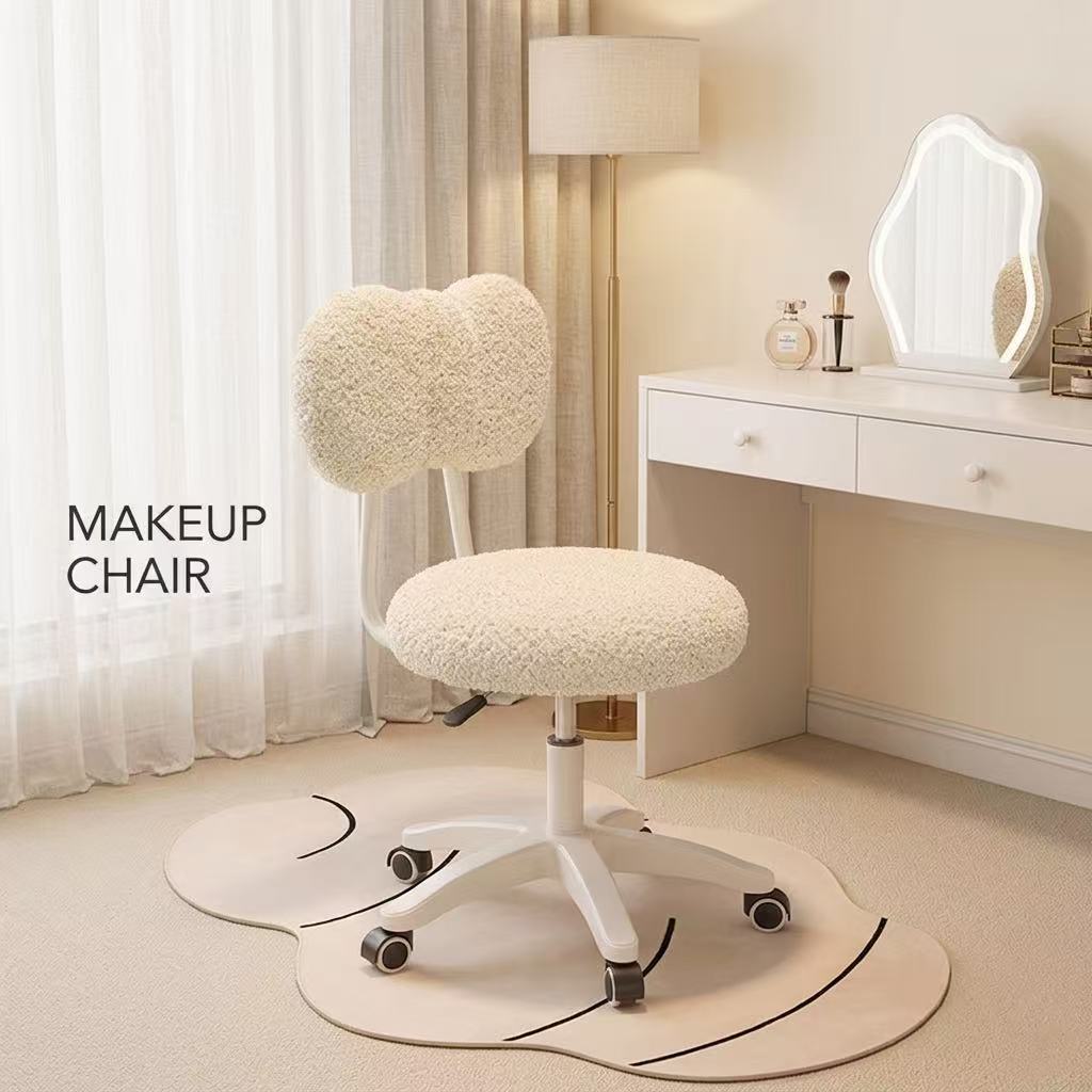 Office Furniture Home - 귀여운 부클 회전식 사무실 의자 360