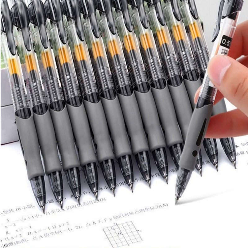 Office Supply Cart - 13/30개입 리트랙터블 젤 펜 세트, 검정/빨강/파랑