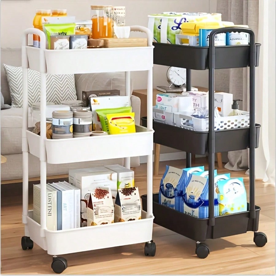 3단 이동식 유틸리티 카트(탈부착 가능한 서랍 포함), - Office Supply Cart 리뷰 및 가격