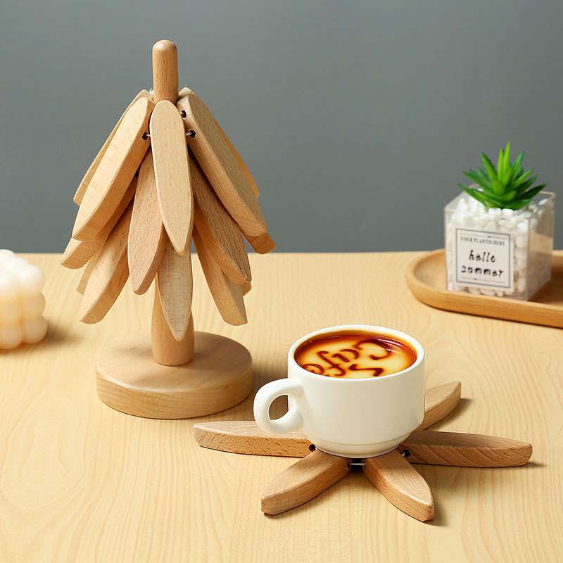 창의적인 나무 모양 코스터 세트(홀더 포함), 3/4/ - Office Furniture Set 리뷰 및 가격