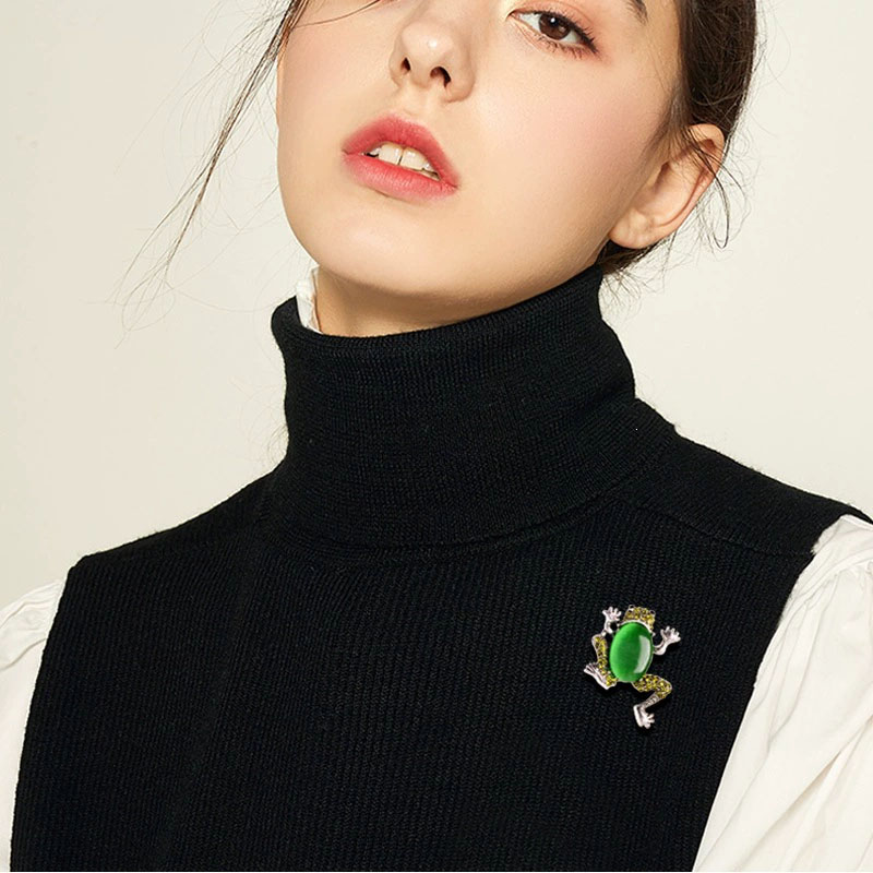 여성용 라인스톤 개구리 브로치 유니섹스 에나멜 두꺼비  - Office Supply Cart 리뷰 및 가격